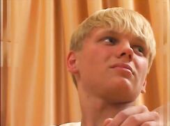 Cute Blonde Sperm Boy !