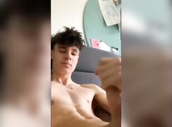 cute fit ultra big cock wanking funny bed