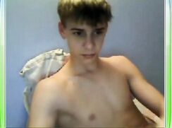 Cute teen boy solo session