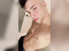 ultra cute fit black undewear fucks a silicon ass