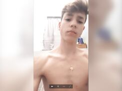 cute guy privacity chat wanking at the toillet