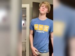 Sabian: Cute hot Blond showing us his big boner