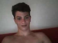 cute face big hairy curved cock wanking cum