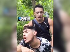 Latin twinks bareback in the woods porn twinks