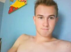 Belgium cutie fingering his hot ass tight hole big cock