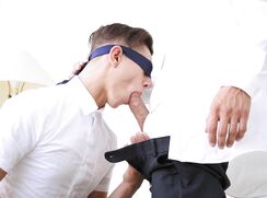 blindfolded training for young Missionary