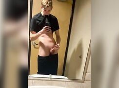 cute tall guy standin instant wank show