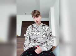 Boy in his PJ's let's it fly