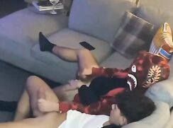 Bestie comes to watch a movie then the porn goes on