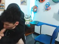 HIS FRIEND SUCKS HIS COCK AFTER SCHOOL