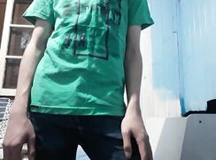 Twink Strips and Jerks Off Boys Porn