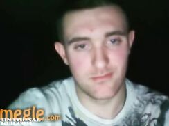 Hairy, tatted military dude jerkin it