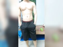 Gay Asian nice cock strip porn