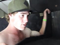 AAB Nervous Aussie Straight Guy at Glory Hole