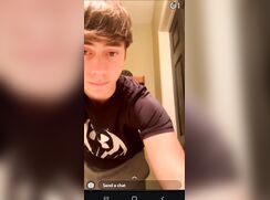 Hot 18 yo cums on snap