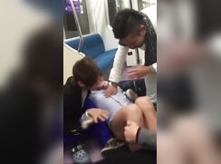 Japanese boy stripped in metro fun twinks