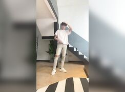 handsome-man-in-white-shirt-generates-his-own-electricity