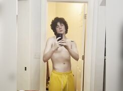 Twink showing off his goods