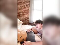 Horny inked roommate with his Bf boys porn