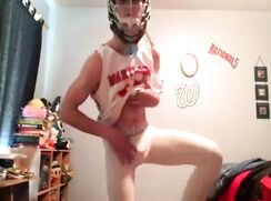 Lacrosse Jock Cums in His Gear