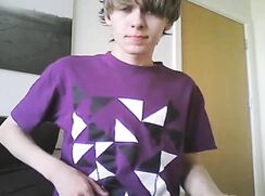 young lad jerks and cums on his bed twink porn