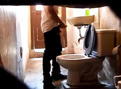 spy Cam teen in toilet jerks off boys porn