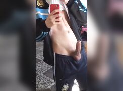 Cum over his trackies cam boys porn