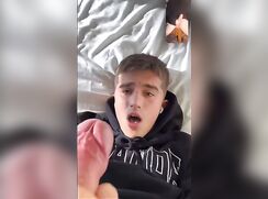 fuck. step bro made me cum on my face…