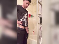 Black teen takes a piss twink porn