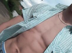 Muscular boy and his hard dick by EastBoys