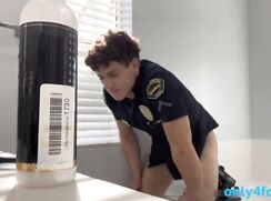 cute corp guy get fucks by a fucker machine