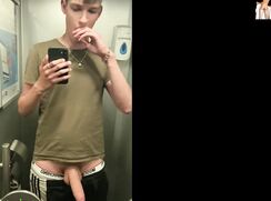 AA Vid - Gay porn cute boy busting balls on train amateur tube