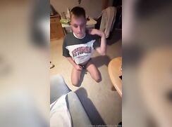 On your knees, Like a Rat eating Cheese