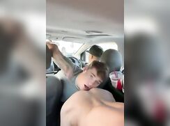 Rimming On The Move In A Car Boys Porn (No sound)