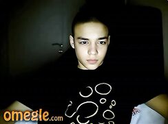 Omegle Latino College Student jerks off at night - AI Enhanced