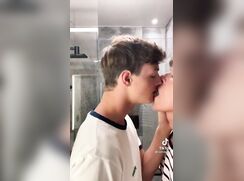 Twinks Share An Aperitif Before Shower BJs boys porn