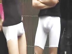 White lycra on street