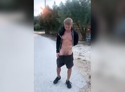 cute blonde hnad free cum street walking