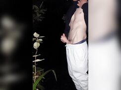 [ABX][5][420] - Cumshot in woods at night