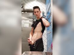 cute fit at workget hornie so he need to relieve jacking