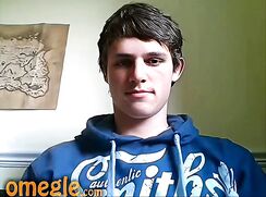 College Student, Brunette Shoots his Load - AI Enhanced