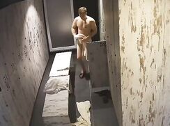 cute fiy guy after shower filmed at the fitting room