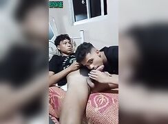 Sabian: Latino boy wanks and sucks his friend