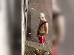 Brazilian hot boy pissing