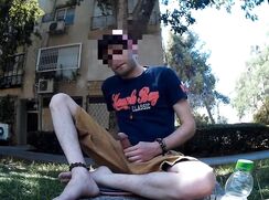 [ABX][5][527] - Kinky boy jerking off and cumming in public in front of...