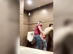 Risky Mall Public Bathroom BJ and Fuck boys porn