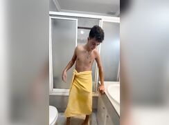Cute boy teasing