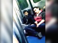 LATINOS JERKS OFF IN THE METRO
