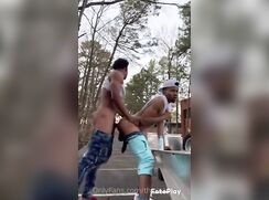 two-big-dick-black-boys outside