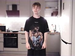 Alex strip, jerks off and cums on cam